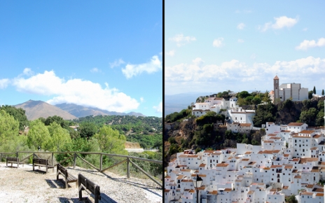 Casares village overlooks the sea